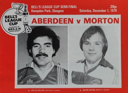 Aberdeen v Morton, Scottish League Cup SF (1979, Dec 1st)