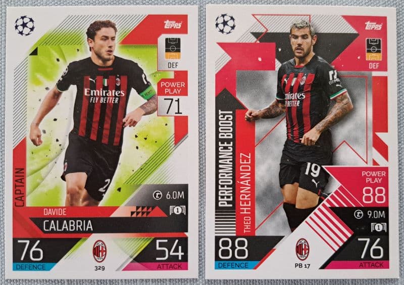 AC Milan, Match Attax Cards x 2 (2022-23)