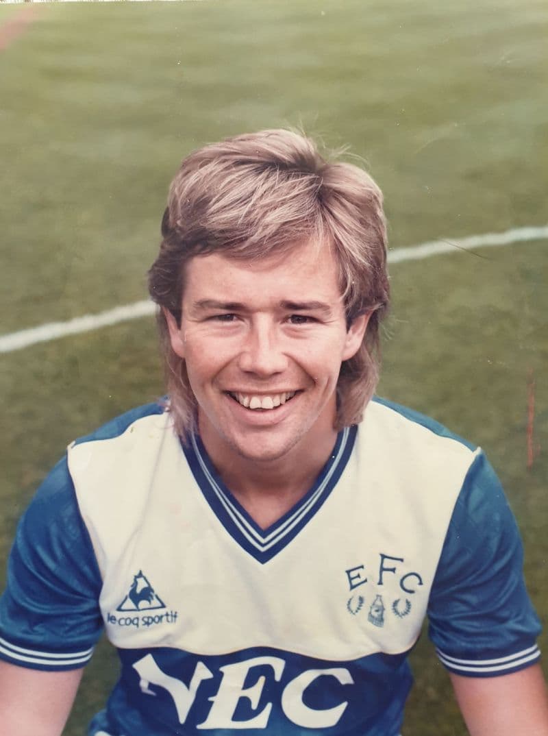 Adrian Heath (Everton) Press Photo