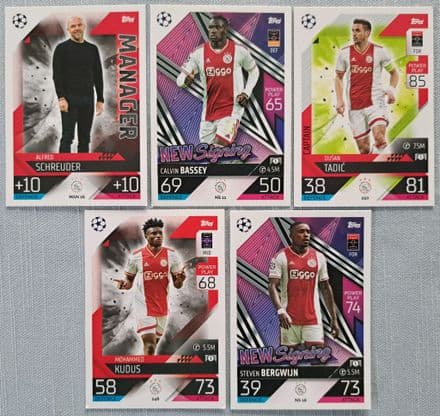 AFC Ajax, Match Attax Cards x 5 (2022-23)