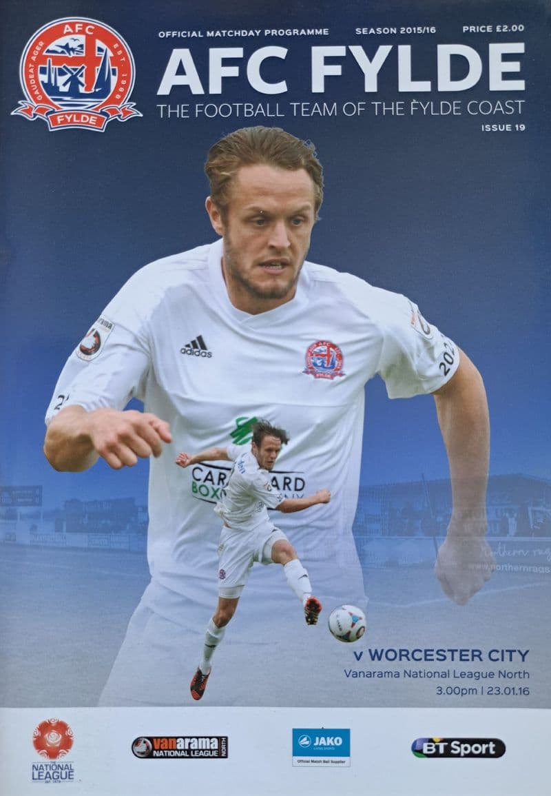 AFC Fylde v Worcester City, Vanarama North (2016, Jan 23rd)