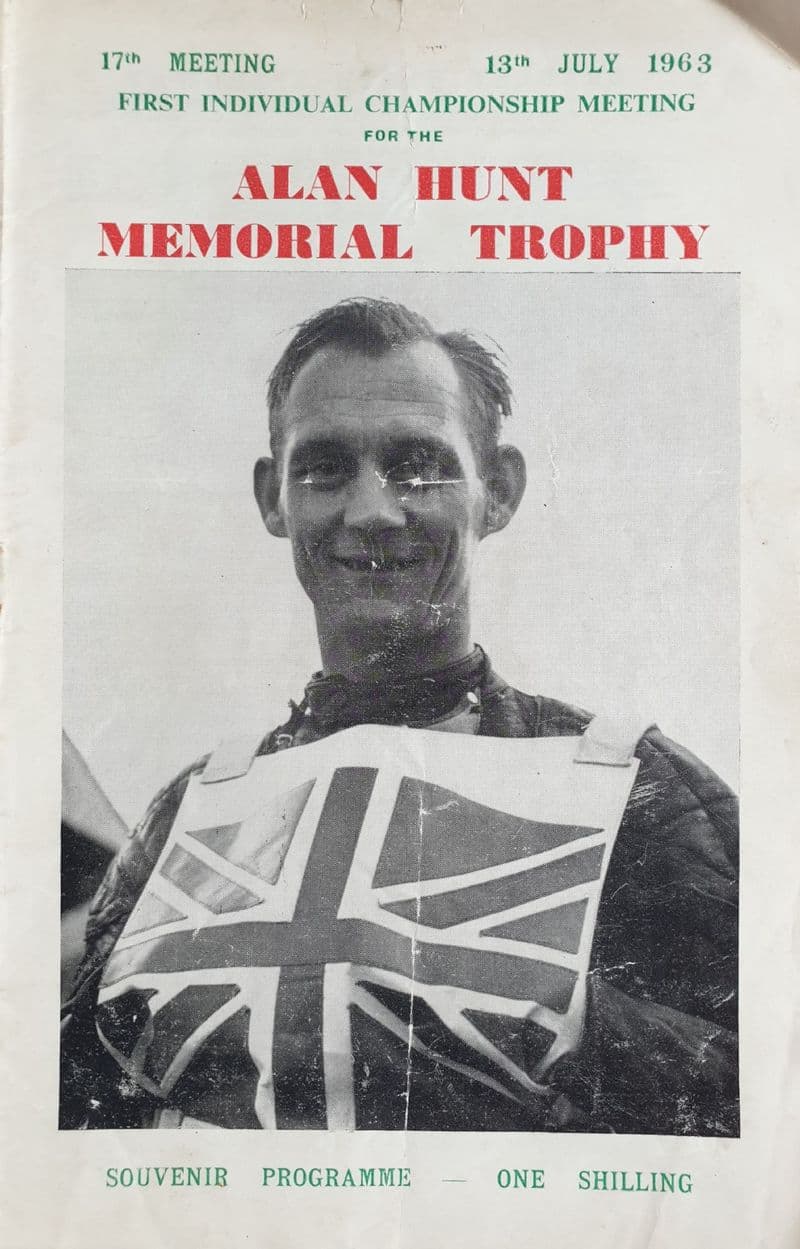 Alan Hunt Memorial Trophy (1963, Jul 13th) SIGNED