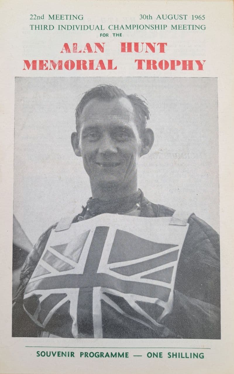 Alan Hunt Memorial Trophy (1965, Aug 30th) No Writing