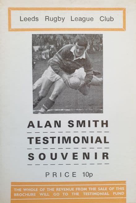 Alan Smith Testimonial Souvenir
