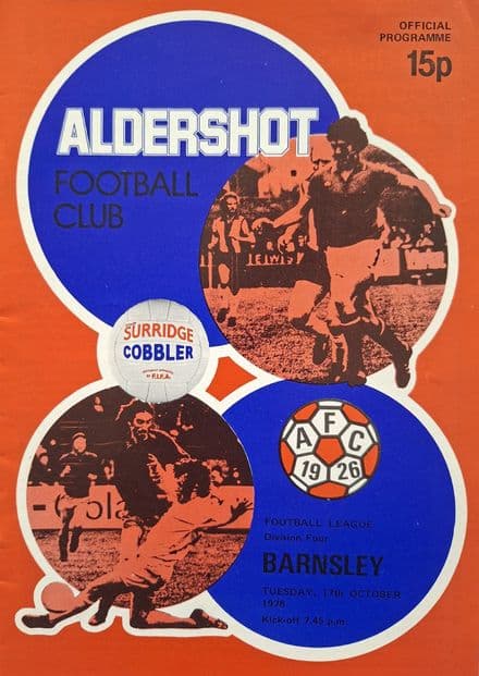 Aldershot v Barnsley, Div 4 (1978, Oct 17th)