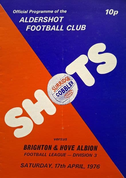 Aldershot v Brighton, Div 4 (1976, Apr 17th)