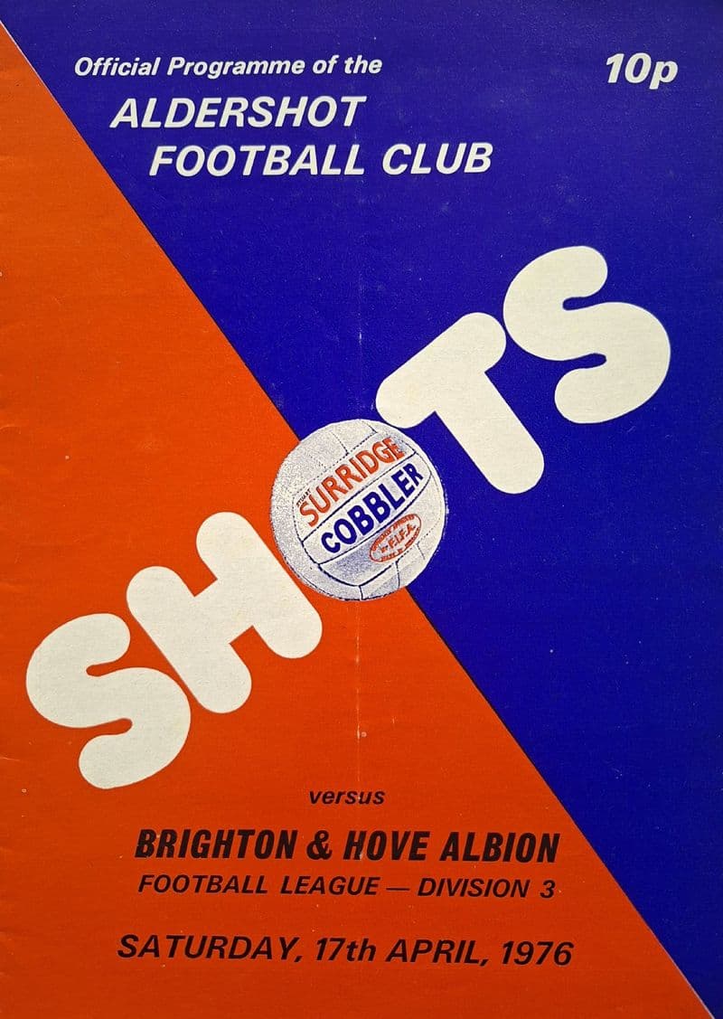 Aldershot v Brighton, Div 4 (1976, Apr 17th)