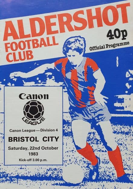 Aldershot v Bristol City, Div 4 (1983, Oct 22nd)