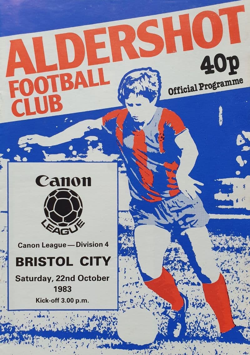 Aldershot v Bristol City, Div 4 (1983, Oct 22nd)
