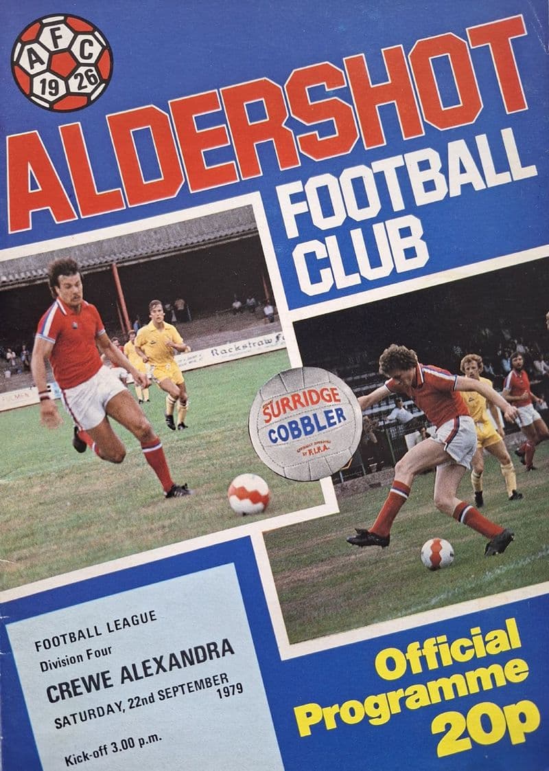 Aldershot v Crewe Alexandra, Div 4 (1979, Sep 22nd)