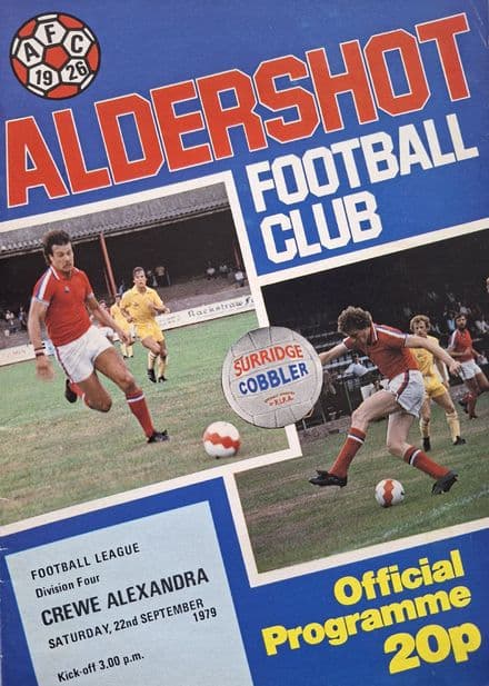 Aldershot v Crewe Alexandra, Div 4 (1979, Sep 22nd)