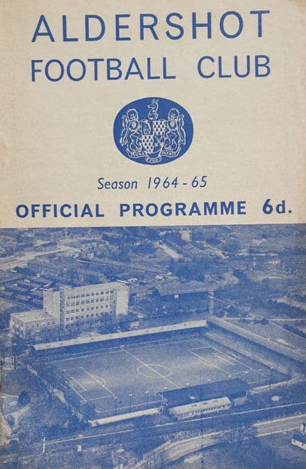 Aldershot v Hartlepool, Div 4 (1965, April 3rd)