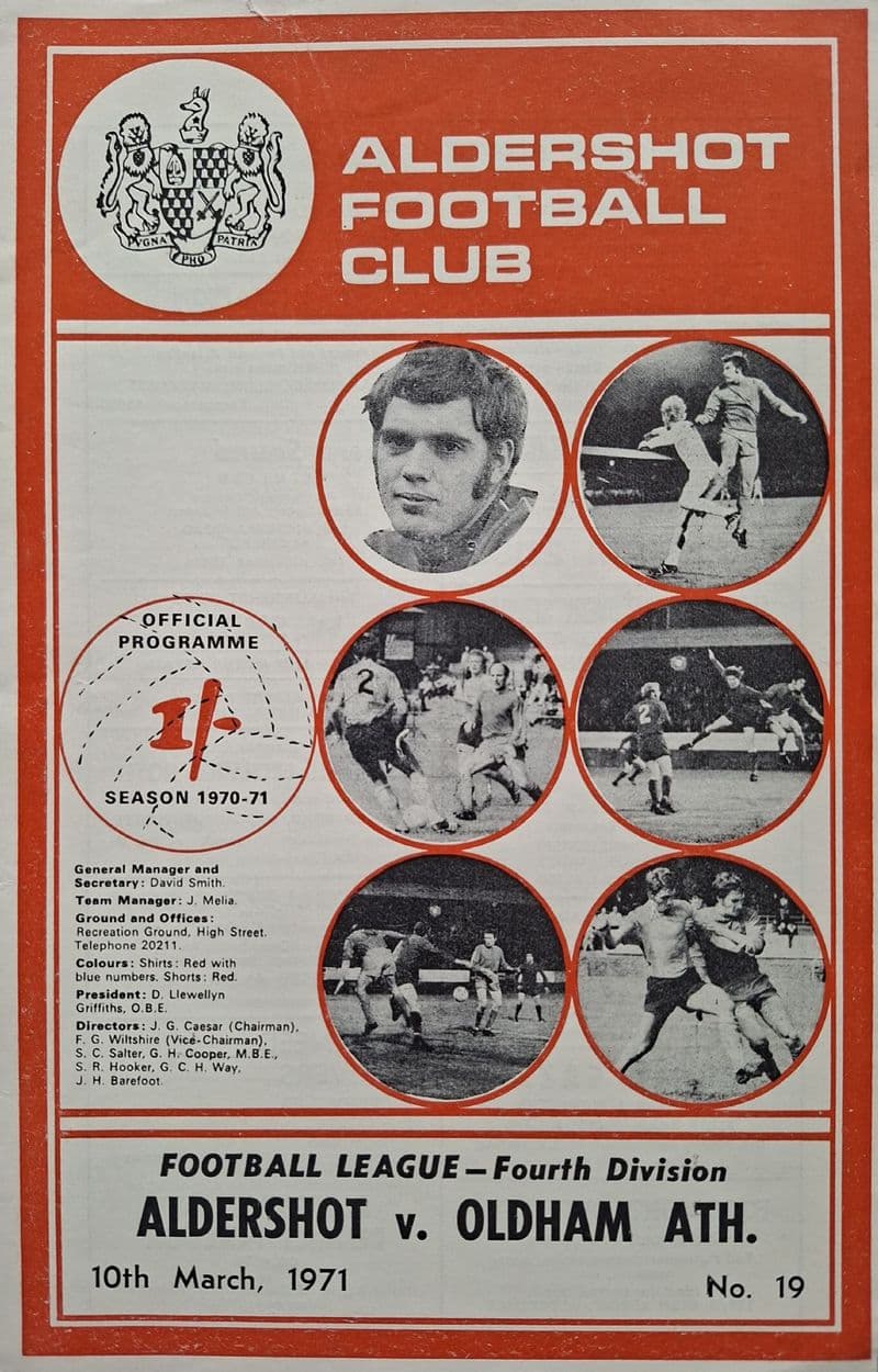 Aldershot v Oldham, Div 4 (1971, Mar 10th)