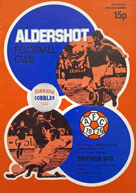 Aldershot v Sheffield United, FA Cup Rep (1979, Jan 15th)