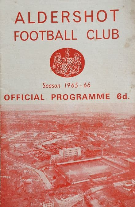 Aldershot v Walsall, Div 4 (1965, Dec 4th)