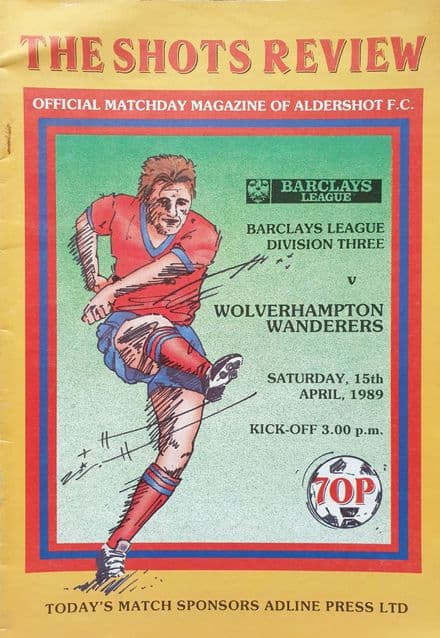 Aldershot v Wolves, Div 3 (1989, Apr 15th)