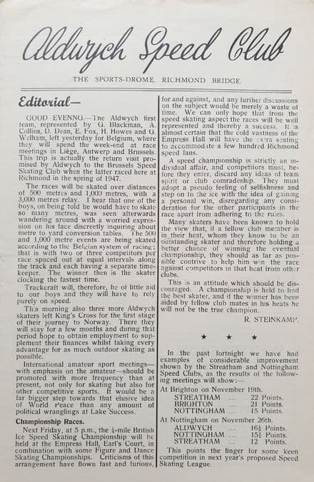 Aldwych Speed Club (1949, Dec 3rd)