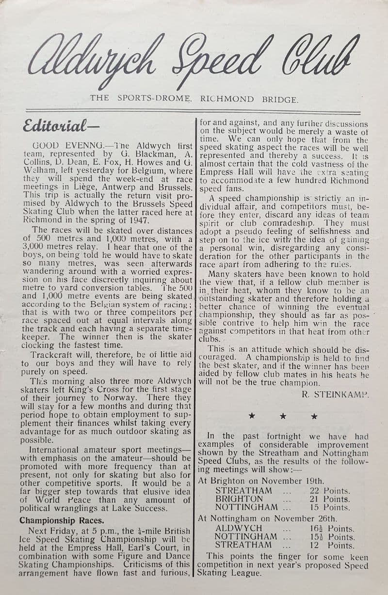 Aldwych Speed Club (1949, Dec 3rd)