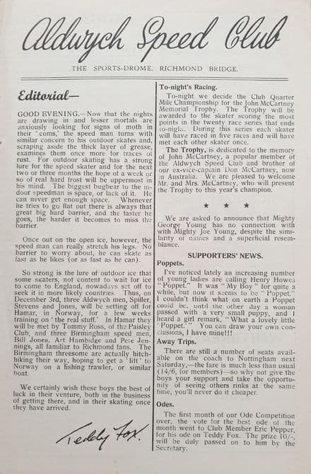 Aldwych Speed Club (1949, Nov 19th)