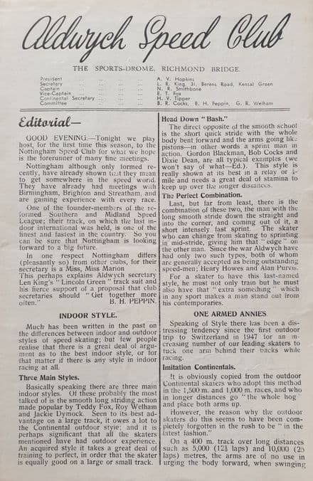 Aldwych Speed Club (1949, Nov 5th)