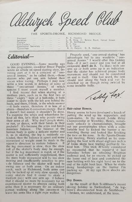 Aldwych Speed Club (1950, Feb 18th)