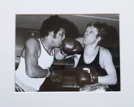 Amateur Boxing B&W Photo