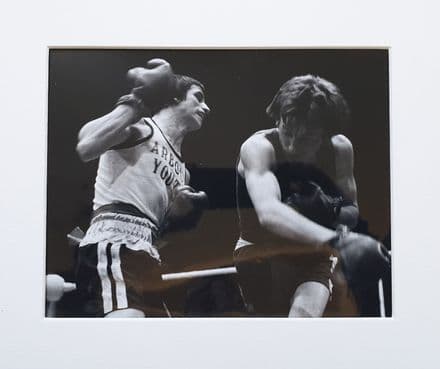 Amateur Boxing Large B&W Photo