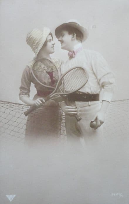 Amorous Couple Card (Postally Used)