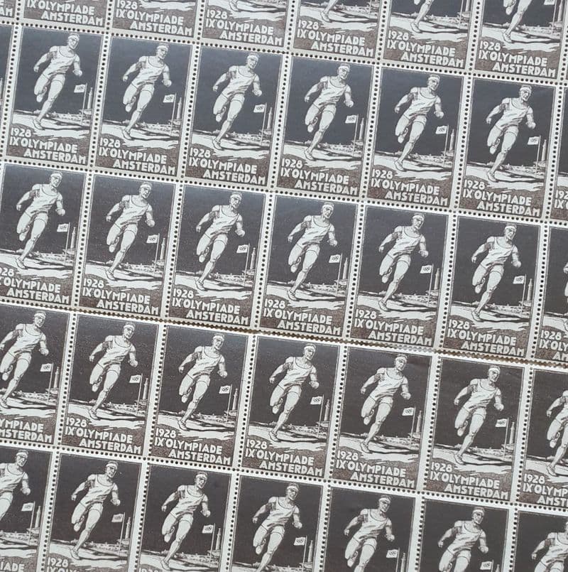 Amsterdam 1928 Official Poster Stamps (Sheet)