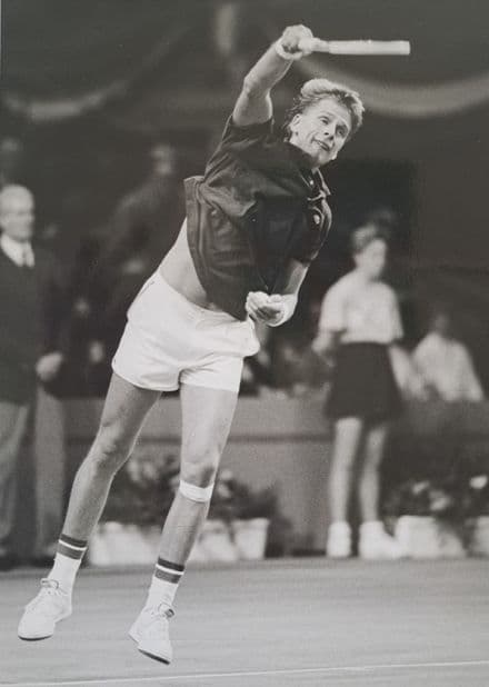 Andrew Castle Large Press Photo "Serving"