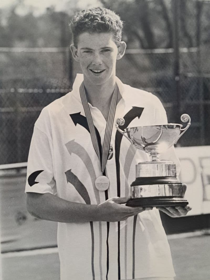Andrew Foster Press Photo (Junior Hard Courts, 1989)