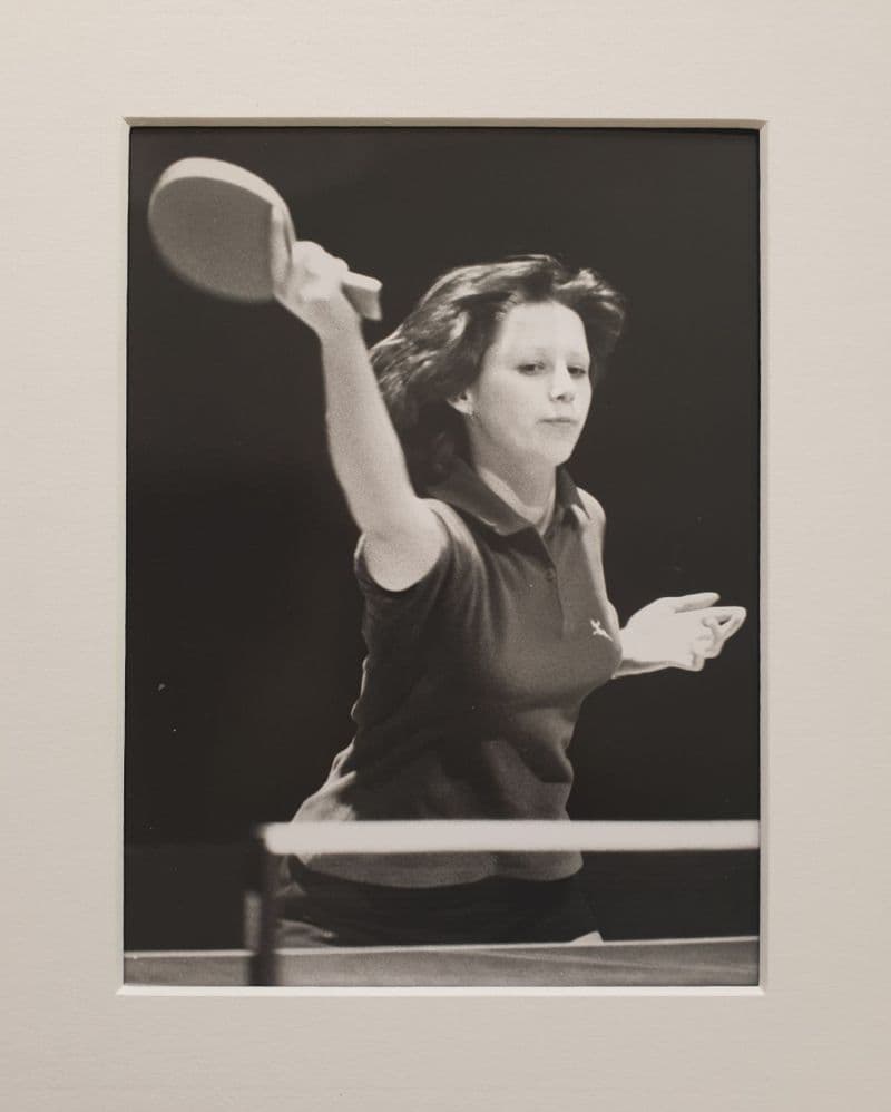 Angela Mitchell Black and White Press Photo