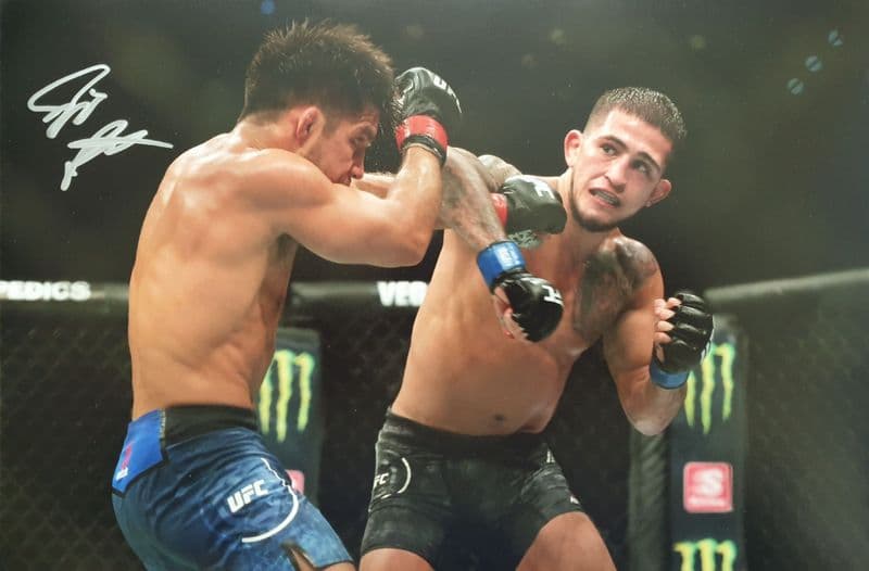 Anthony Pettis Fighting SIGNED Colour Photo