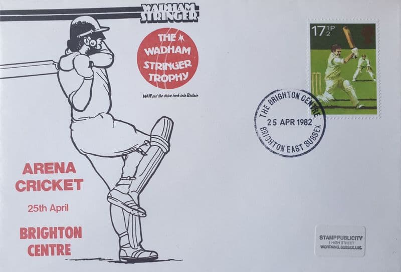 Arena Cricket Brighton FDC (1982, Apr 25th)