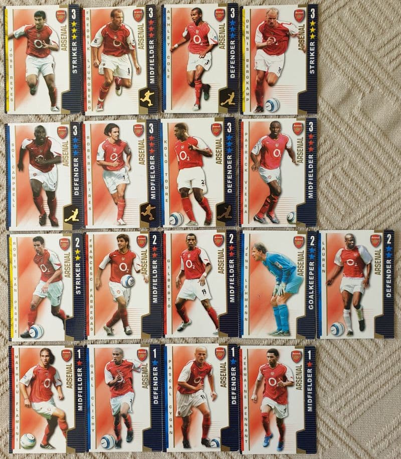 Arsenal, 17 Cards (2004-05)