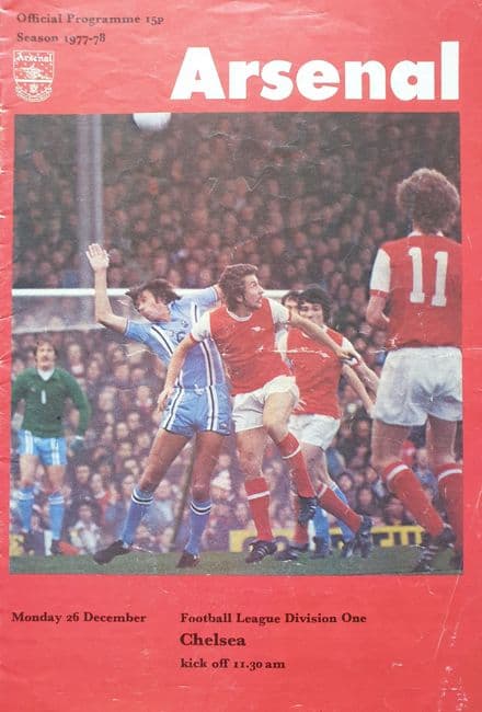 Arsenal v Chelsea, Div 1 (1977, Dec 26th)