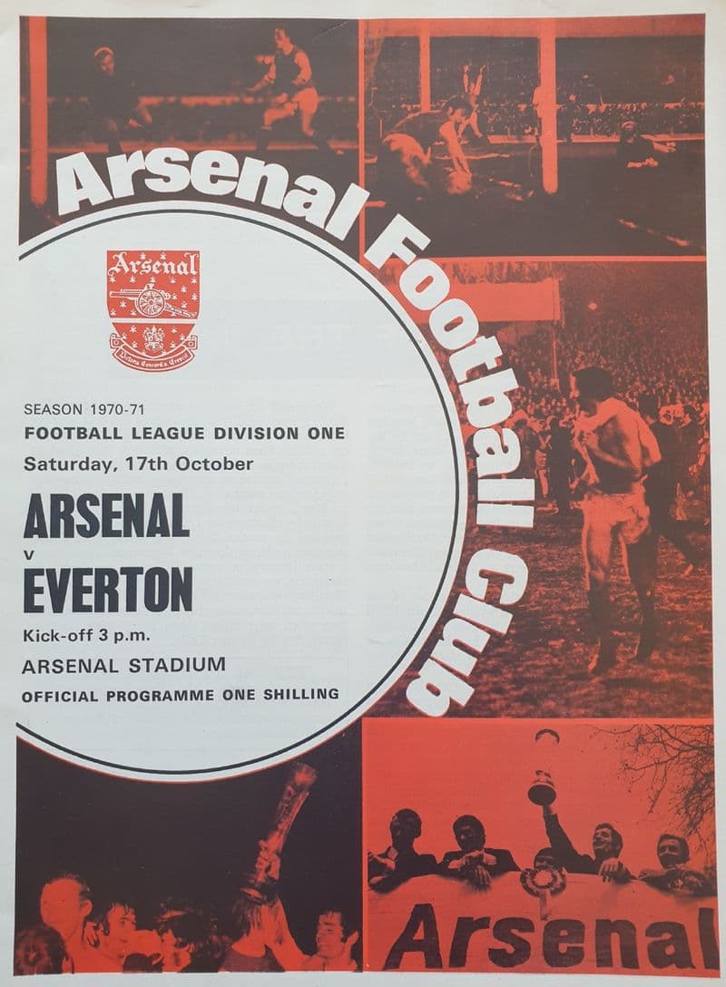 Arsenal v Everton, Div 1 (1970, Oct 17th)