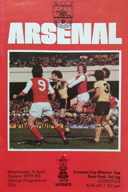Arsenal v Juventus, CW Cup (1980, Apr 9th)