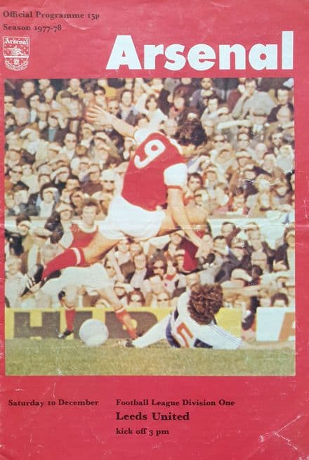 Arsenal v Leeds, Div 1 (1977, Dec 10th)