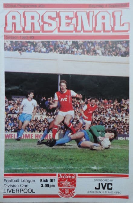 Arsenal v Liverpool, Div 1 (1982, Sep 4th)