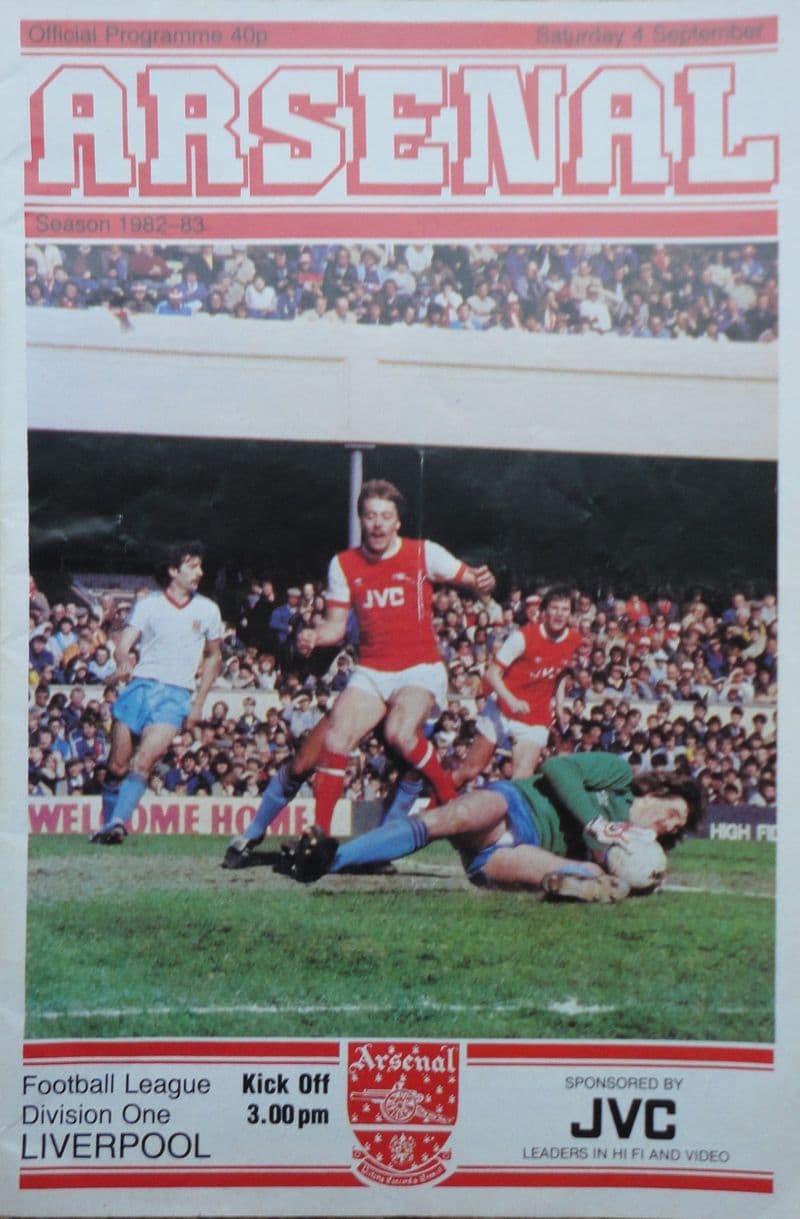 Arsenal v Liverpool, Div 1 (1982, Sep 4th)