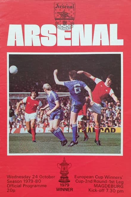 Arsenal v Magdeburg, CW Cup (1979, Oct 24th)