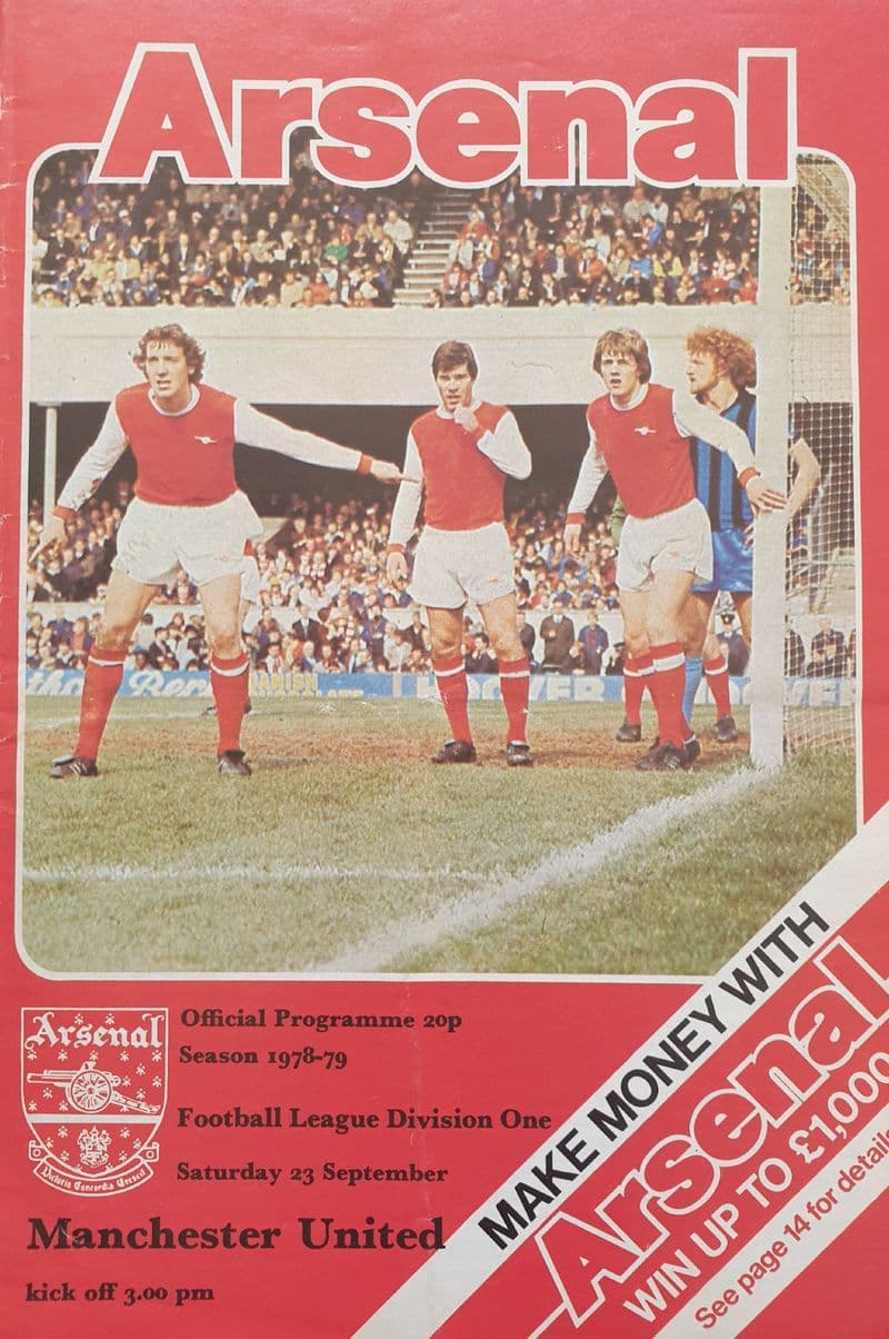 Arsenal v Manchester United, Div 1 (1978, Sep 23rd)