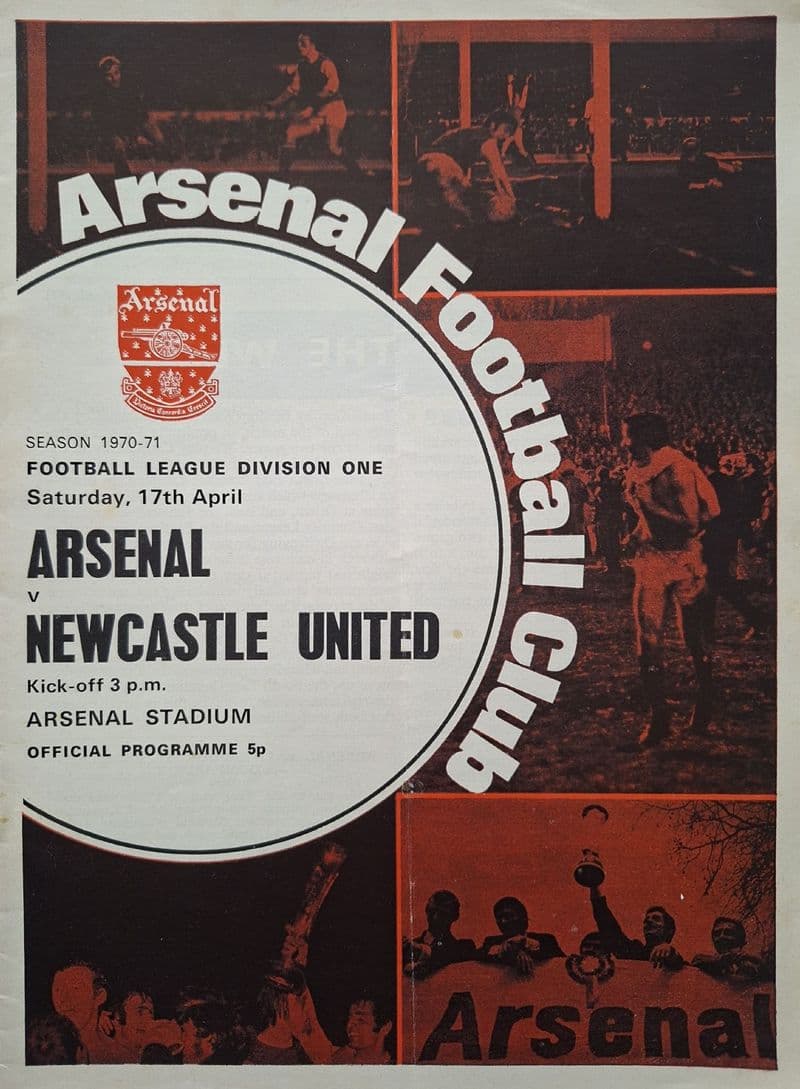 Arsenal v Newcastle United, Div 1 (1971, Apr 17th)