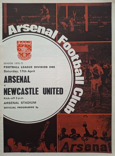 Arsenal v Newcastle United, Div 1 (1971, Apr 17th)