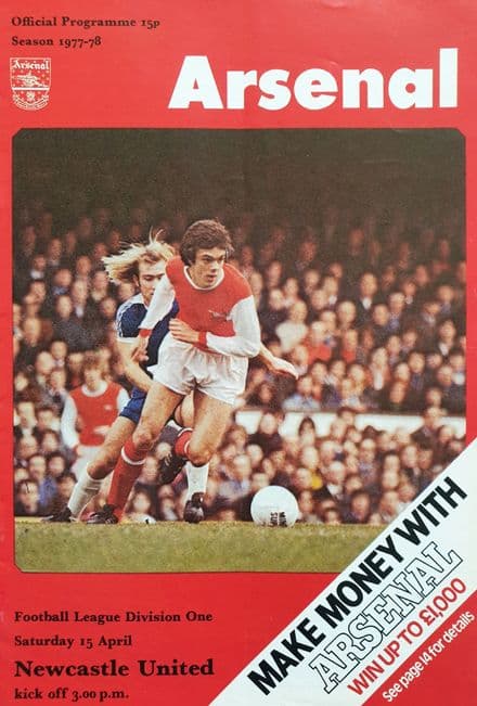 Arsenal v Newcastle United, Div 1 (1978, Apr 15th)