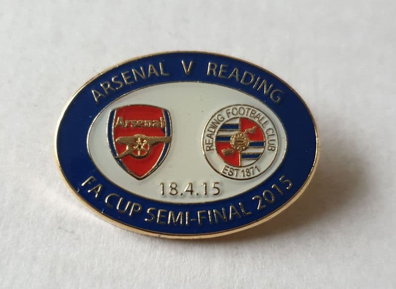 Arsenal v Reading FA Cup SF 2015 Pin Badge