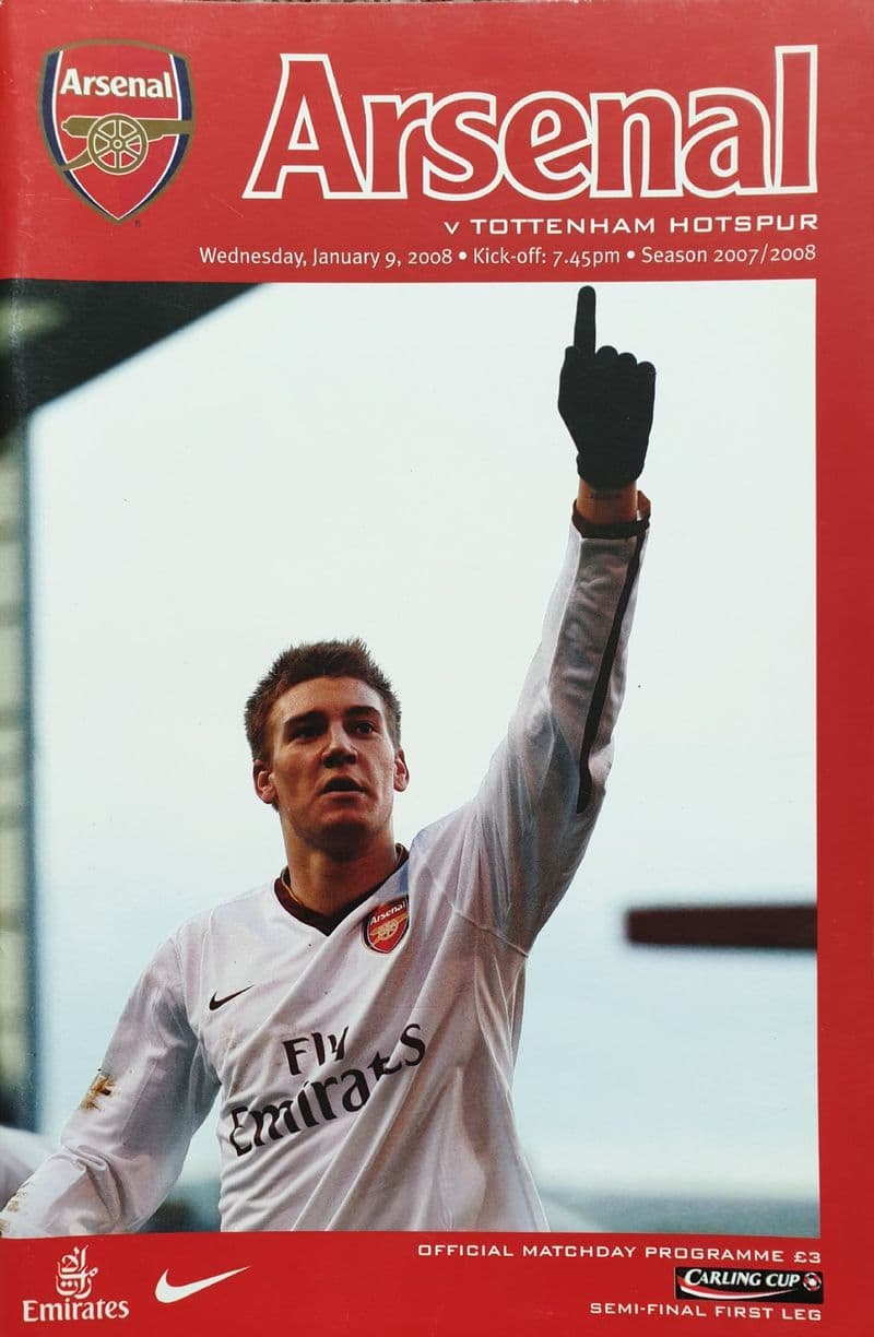 Arsenal v Tottenham, Carling Cup (2008, Jan 9th)