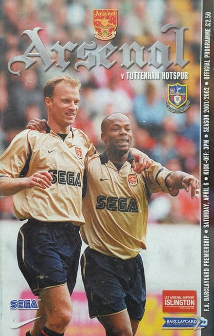 Arsenal v Tottenham, Prem (2002, Apr 6th)
