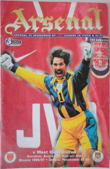 Arsenal v West Ham, Prem (1996, Aug 17th)